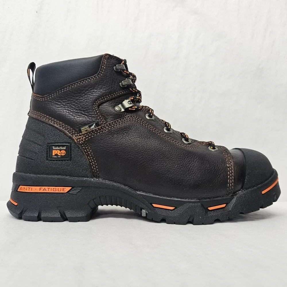 Timberland PRO Endurance 6 Inch Steel Toe Work Boots 52562 Brown Mens 11.5 M